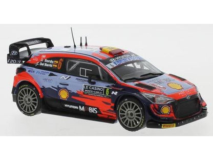 Hyundai i20 Coupe WRC #6 Rally Monte (LQ) Carlo 2021 D.Sordo/C.Del Barrio 1:43 Scale IXO Diecast Model Car-IXO-Diecast Model Centre