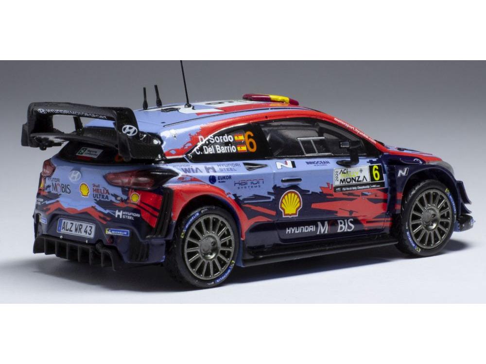 Hyundai i20 Coupe WRC #6 WRC Rallye Monza 2020 D.Sordo/C.Del Barrio 1:43 Scale IXO Diecast Model Car-IXO-Diecast Model Centre