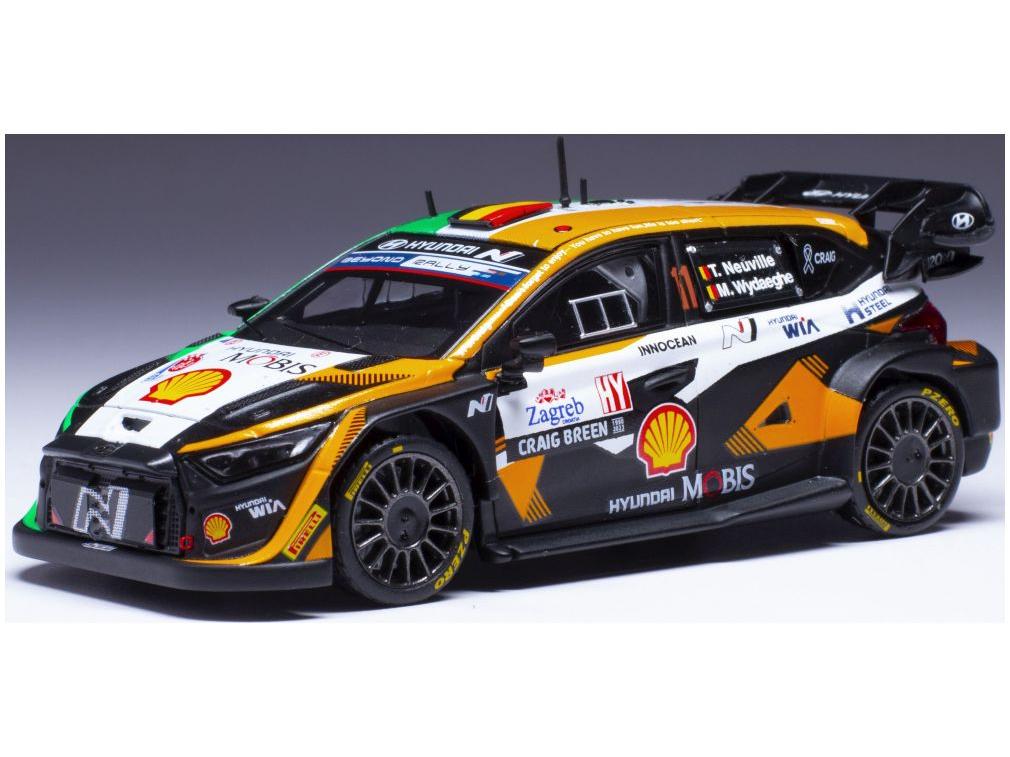 Hyundai i20 N #11 WRC1 Rally Croatia 2023 T.Neuville/M.Wydaeghe 1:43 Scale IXO Diecast Model Car-IXO-Diecast Model Centre