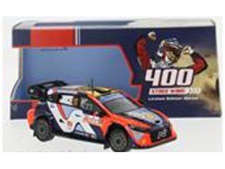 Hyundai i20 N RALLY1 #11 Neuville/Wydaeghe 2024 '400 Stage Wins in WRC' Rally Poland 1:43 Scale IXO Diecast Model Car-IXO-Diecast Model Centre