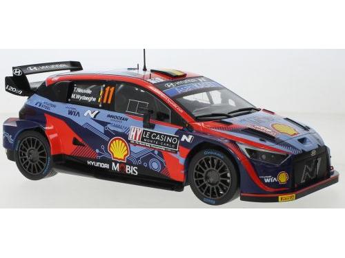 Hyundai i20 N Rally1 #11 T.Neuville/M.Wydaeghe WRC2 Rallye Monte Carlo 2022 1:18 Scale Diecast Model-IXO-Diecast Model Centre
