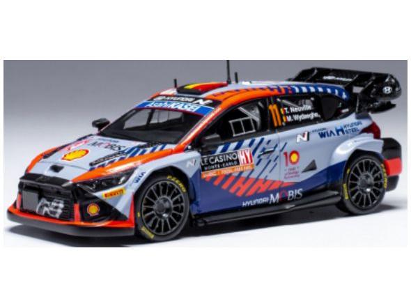 Hyundai i20 N Rally1 #11 WRC Rallye Monte Carlo 2024 Neuville/Wydaeghe 1:43 Scale IXO Diecast Model Car-IXO-Diecast Model Centre