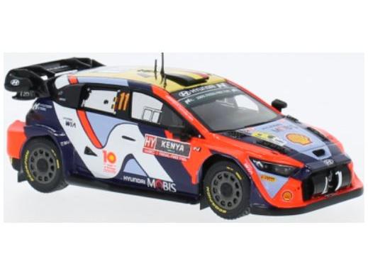 Hyundai i20 N Rally1 #11 WRC Safari Rallye Kenya T.Neuville/M.Wydaeghe 1:43 Scale IXO Diecast Model Car-IXO-Diecast Model Centre