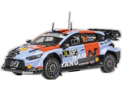 Hyundai i20 N Rally1 #16 Rally Sweden 2026 A.Fourmaux/A.Coria 1:43 Scale Diecast Car – IXO-IXO-Diecast Model Centre