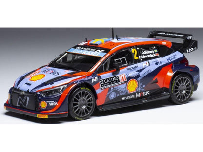 Hyundai i20 N Rally1 #2 WRC Rally Monte Carlo 2022 O.Solberg/E.Edmondson 1:43 Scale IXO Diecast Model Car-IXO-Diecast Model Centre