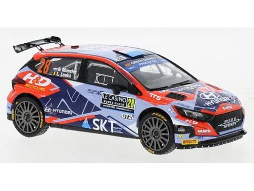 Hyundai i20 N Rally1 #28 WRC Rally Monte Carlo 2022 G.Munster/L.Louka 1:43 Scale IXO Diecast Model Car-IXO-Diecast Model Centre
