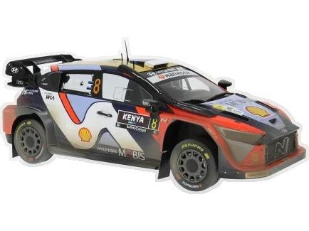 Hyundai i20 N Rally1 #8 Safari Rallye Kenya 2025 O.Tanak/M.Jarveoja 1:18 Scale Diecast Car – IXO-IXO-Diecast Model Centre