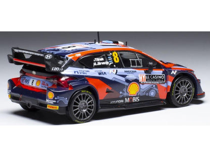 Hyundai i20 N Rally1 #8 WRC Rally Monte Carlo 2022 T.Tanak/M.Jarveoja 1:43 Scale IXO Diecast Model Car-IXO-Diecast Model Centre