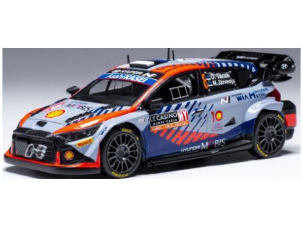 Hyundai i20 N Rally1 #8 WRC Rallye Monte Carlo 2024 Tanak/Jarveoja 1:43 Scale IXO Diecast Model Car-IXO-Diecast Model Centre