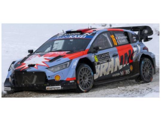 Hyundai i20 N Rally1 Rallye Monte Carlo 2026 #16 A.Fourmaux/A.Coria 1:43 Scale IXO Diecast Model Car-IXO-Diecast Model Centre