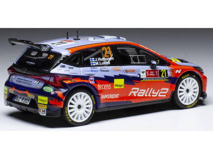 Hyundai i20 N Rally2 #21 Rally Ypres 2021 J.Huttunen/M.Lukka 1:43 Scale IXO Diecast Model Car-IXO-Diecast Model Centre