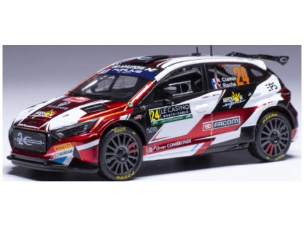 Hyundai i20 N Rally2 #24 WRC Rallye Monte Carlo 2024 N.Ciamin/Y.Roche 1:43 Scale IXO Diecast Model Car-IXO-Diecast Model Centre