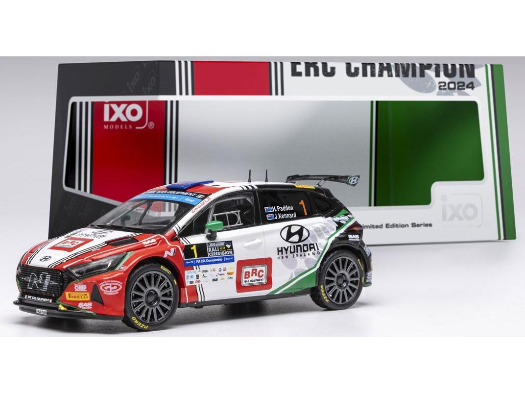 Hyundai i20 N Rally2 Rali Ceredigion 2024 #1 Paddon/Kennard 1:43 Scale IXO Diecast Model Car-IXO-Diecast Model Centre