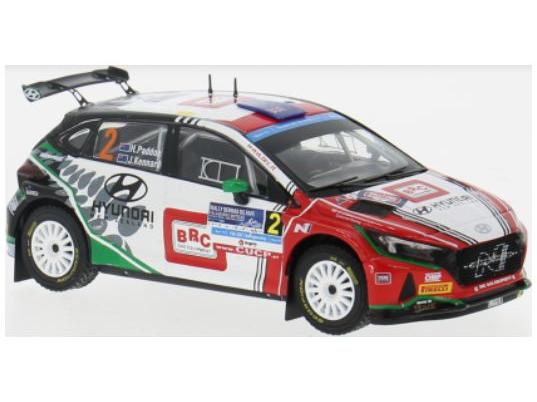 Hyundai i20 N Rally2 Rally Serras de Fafe 2023 #2 H.Paddon/J.Kennard 1:43 Scale IXO Diecast Model Car-IXO-Diecast Model Centre