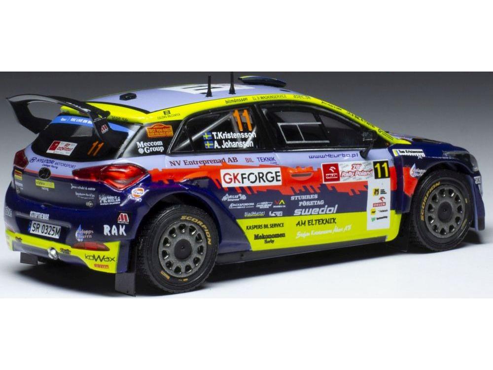 Hyundai i20 R5 #11 Rallye Poland 2022 T.Kristensson/A.Johansson 1:43 Scale IXO Diecast Model Car-IXO-Diecast Model Centre