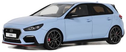 Hyundai i30 N 2017 Blue 1:18 Scale OttOmobile Resin Model-OttOmobile-Diecast Model Centre