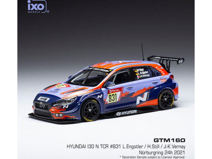 Hyundai i30 N TCR #831 24h Nurburgring 2021 L.Engstler/H.Still/J-K.Vernay 1:43 Scale IXO Diecast Model Car-IXO-Diecast Model Centre