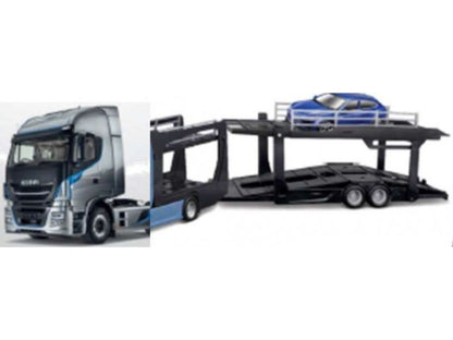 Iveco S-WAY 570 Multicar Carrier + 1 Car 1:43 Scale Model Truck