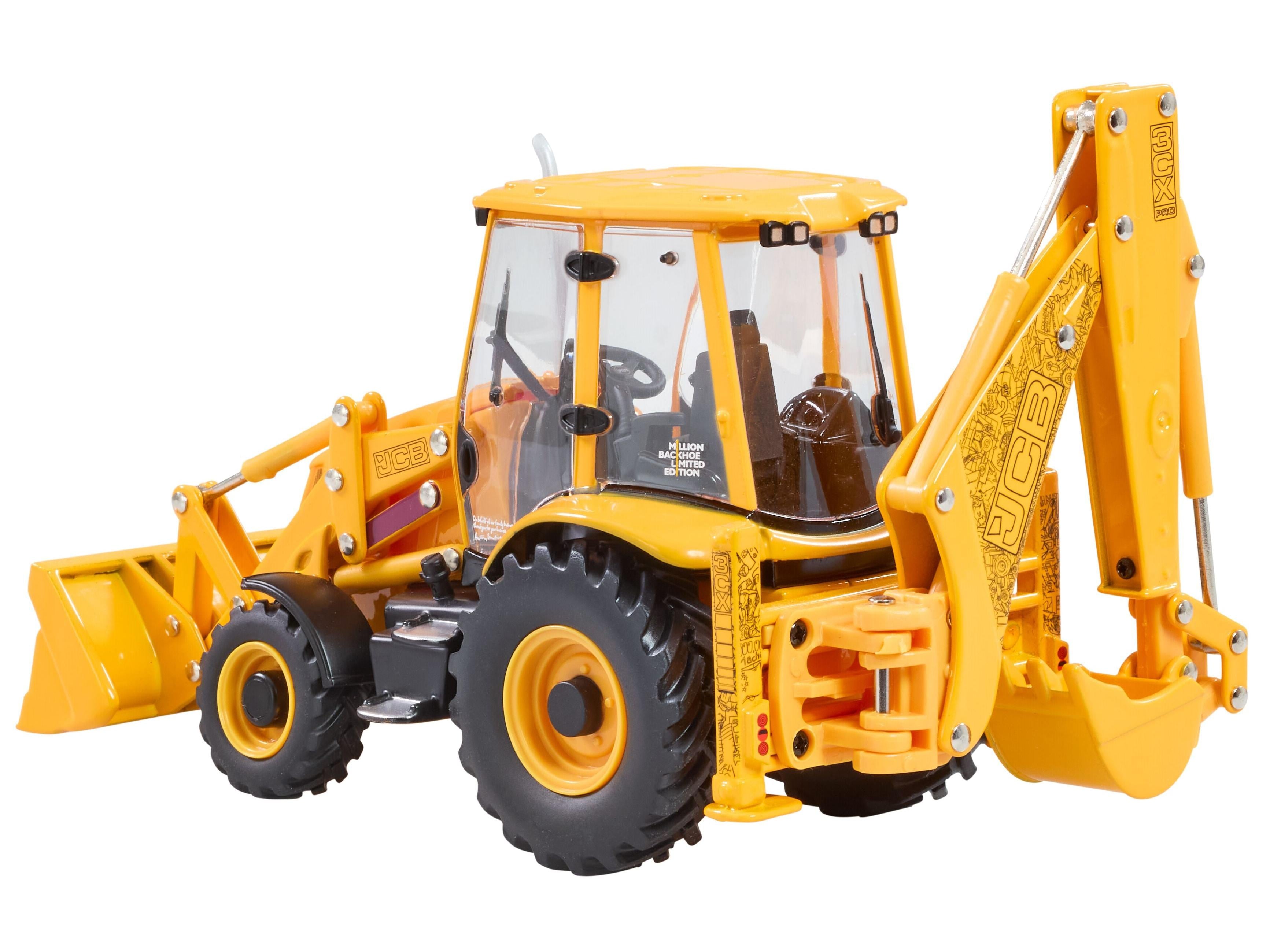JCB Millionth Backhoe Loader Ltd Ed 2500pcs 1:32 Scale Britains Diecast Tractor-Britains-Diecast Model Centre