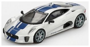 Jaguar C-X75 Silver (LHD) (Blister Packaging) 1:64 Scale MINI GT Diecast Model-MINI GT-Diecast Model Centre