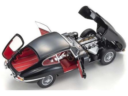 Jaguar E-Type 3.8L Coupe MK1 1961 Black 1:18 Scale Diecast Model Car – Kyosho-Kyosho-Diecast Model Centre
