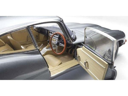 Jaguar E-Type 3.8L Coupe MK1 1961 Gun Metal 1:18 Scale Diecast Model Car – Kyosho-Kyosho-Diecast Model Centre