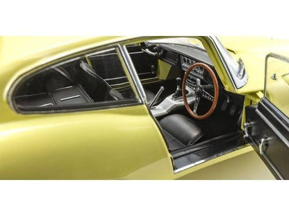 Jaguar E-Type 3.8L Coupe MK1 1961 Pale Primrose 1:18 Scale Diecast Model Car – Kyosho-Kyosho-Diecast Model Centre
