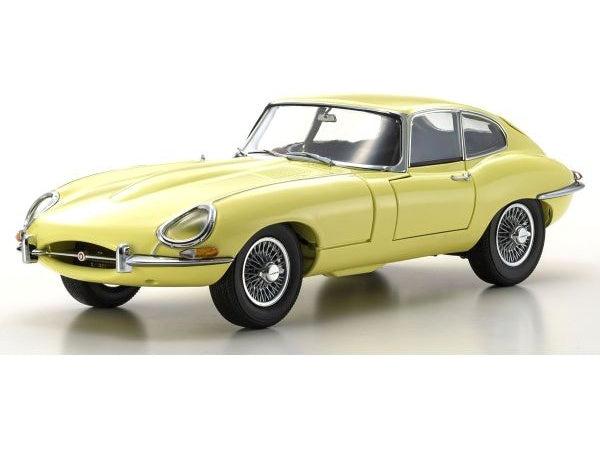 Jaguar E-Type 3.8L Coupe MK1 1961 Pale Primrose 1:18 Scale Diecast Model Car – Kyosho-Kyosho-Diecast Model Centre