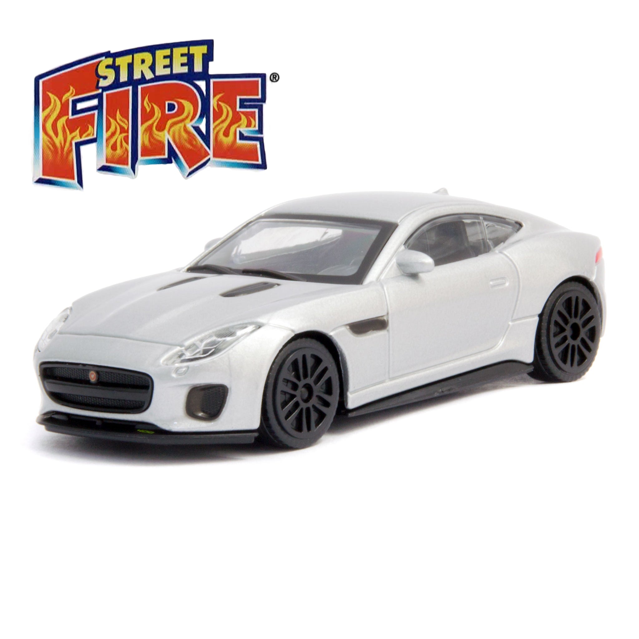 Jaguar F-TYPE Silver 1:43 Scale Bburago Diecast Toy Car-Bburago-Diecast Model Centre