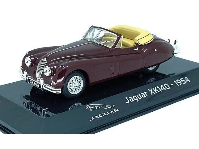 Jaguar XK140 1954 maroon - 1:43 Scale Diecast Model Car-Unbranded-Diecast Model Centre