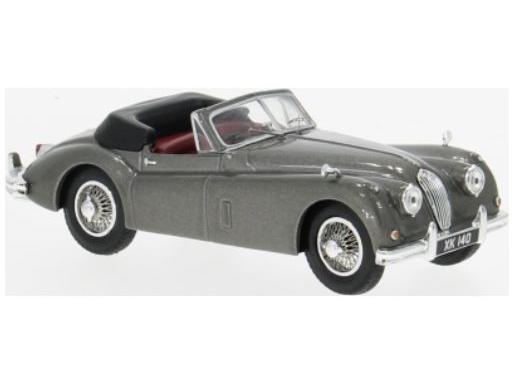 Jaguar XK140 Cabriolet Dark Grey 1956 1:43 Scale IXO Diecast Model Car-IXO-Diecast Model Centre