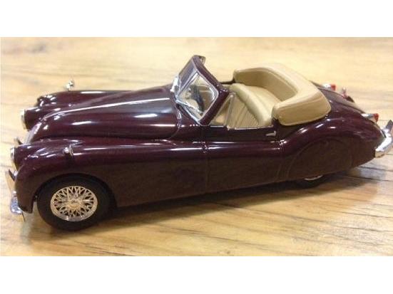 Jaguar XK140 Maroon 1:43 Scale Unbranded Diecast Model-Unbranded-Diecast Model Centre