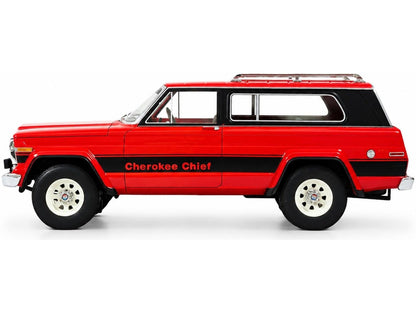 Jeep Cherokee Chief (SJ) Red 1980-1983 1:18 Scale Resin Car – Cult-Cult-Diecast Model Centre