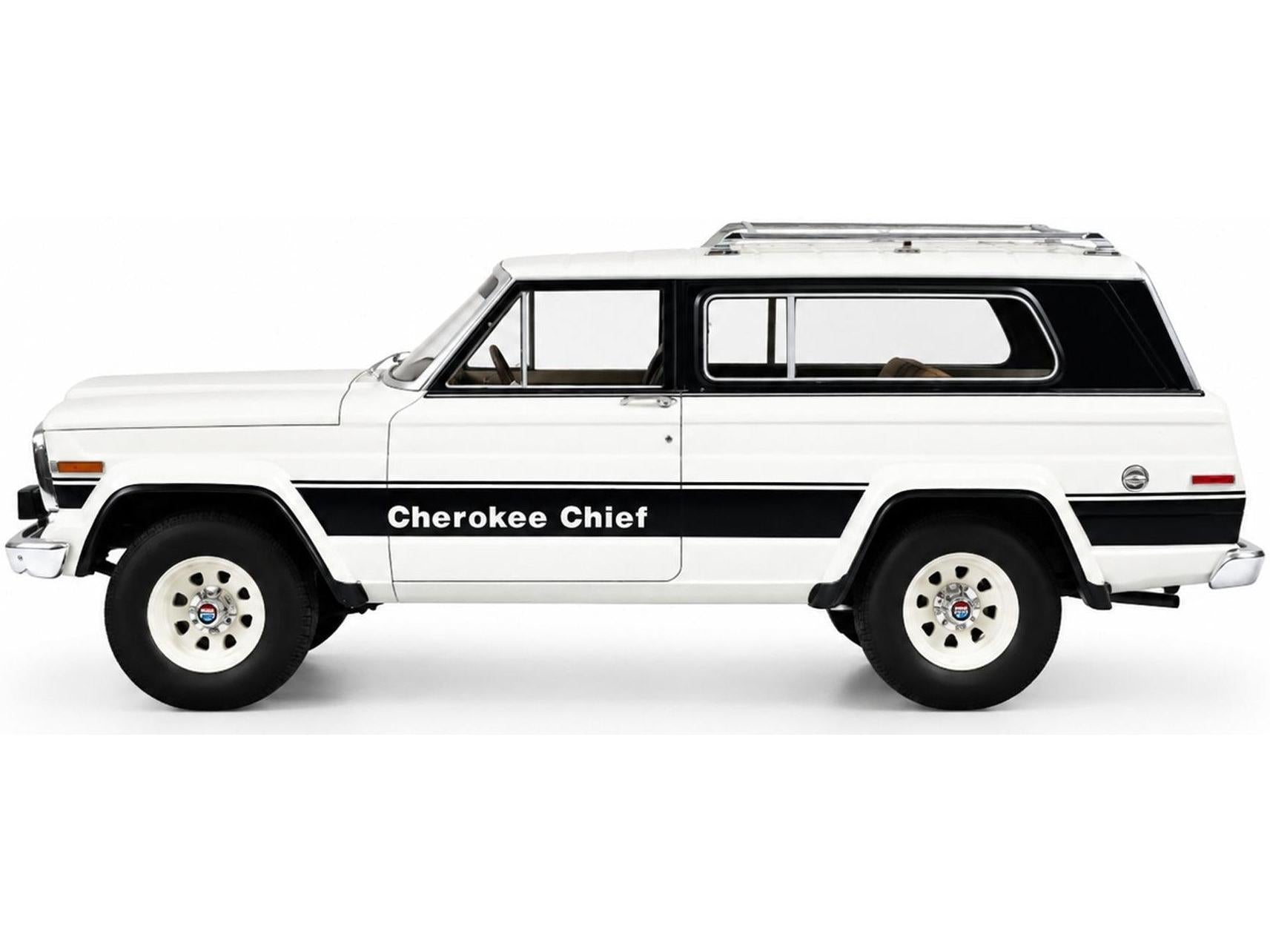 Jeep Cherokee Chief (SJ) White 1980-1983 1:18 Scale Resin Car – Cult-Cult-Diecast Model Centre
