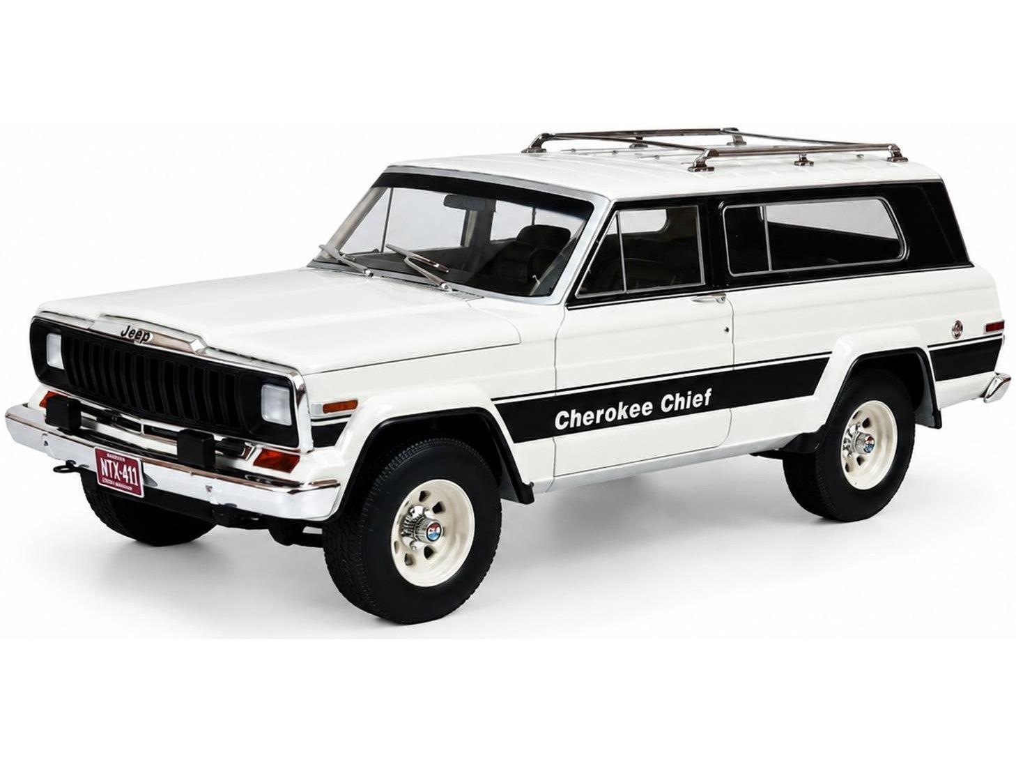 Jeep Cherokee Chief (SJ) White 1980-1983 1:18 Scale Resin Car – Cult-Cult-Diecast Model Centre
