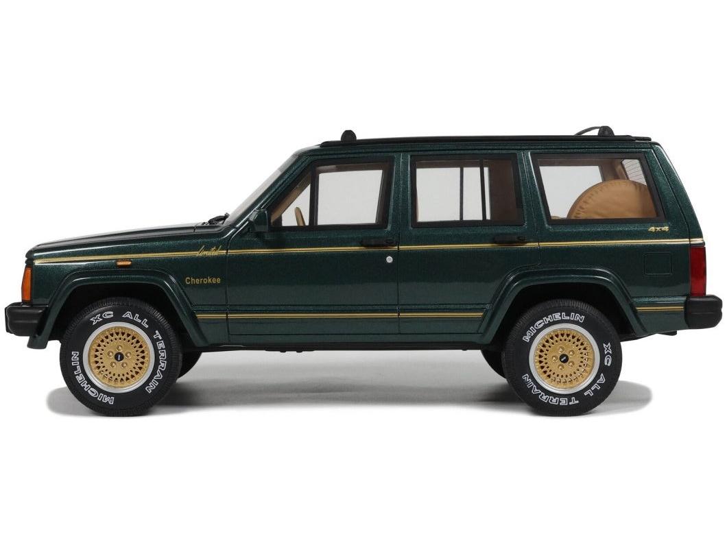 Jeep Cherokee XJ Limited Hunter Green 1995 1:18 Scale Resin Car – OttOmobile-OttOmobile-Diecast Model Centre