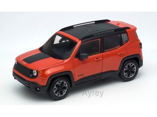 Jeep Renegade Trailhawk Orange 1:24 Scale Welly Diecast Model-Welly-Diecast Model Centre