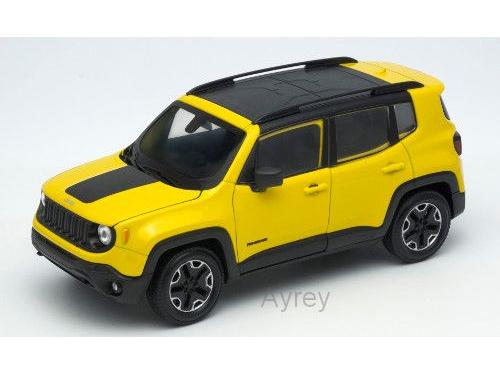 Jeep Renegade Trailhawk Yellow 1:24 Scale Welly Diecast Model-Welly-Diecast Model Centre