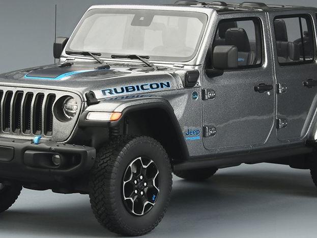 Jeep Wrangler 4xe 2021 Silver 2022 1:18 Scale GT Spirit Resin Model Car-GT Spirit-Diecast Model Centre