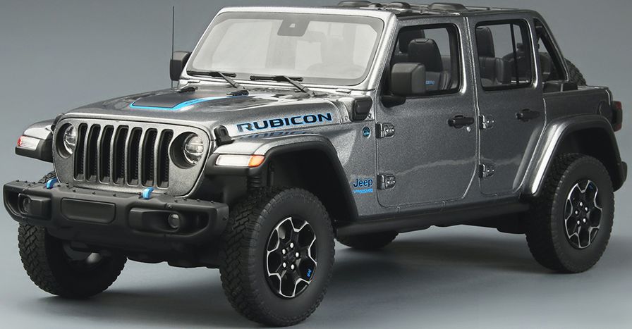 Jeep Wrangler 4xe 2021 Silver 2022 1:18 Scale GT Spirit Resin Model Car-GT Spirit-Diecast Model Centre