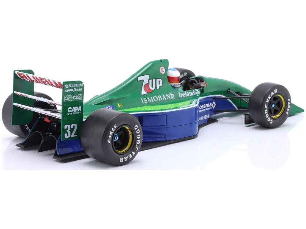 Jordan 191 Free Practice F1 Belgian GP 1991 #32 Michael Schumacher 1:18 Scale Diecast Model Car – Werk83-Werk83-Diecast Model Centre