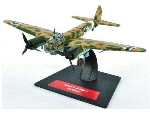 Junkers Ju88A-4 Germany Sand/Green Camo 1:144 Scale Unbranded Diecast Model-Unbranded-Diecast Model Centre