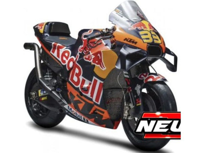 KTM RC16 Red Bull #33 Brad Binder MotoGP 2023 1:18 Scale Bburago Model