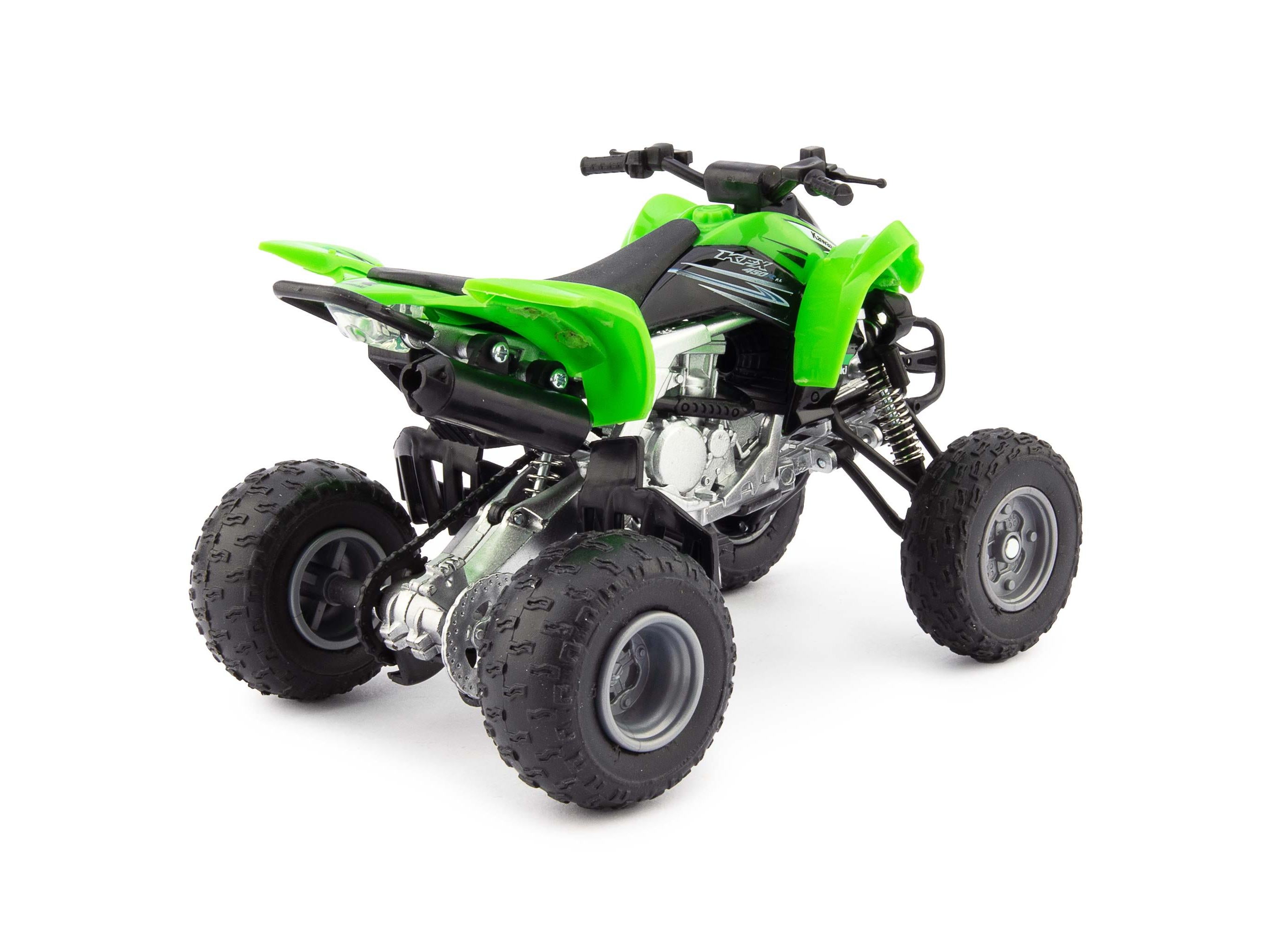 Kawasaki KFX 450 R Green 1:12 Scale NewRay Diecast Model Quad Bike-NewRay-Diecast Model Centre