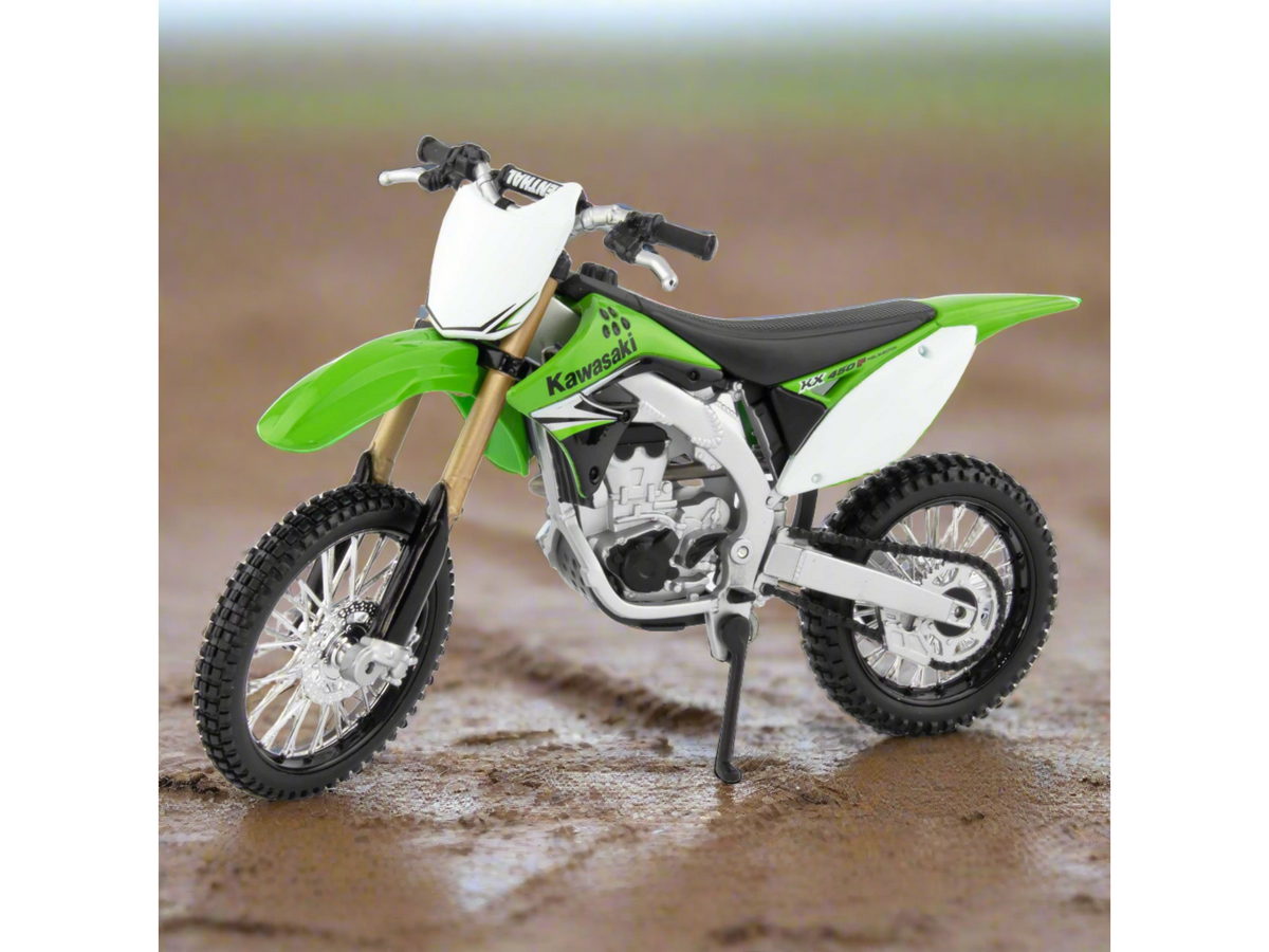 Miniature Maisto Kawasaki KX 450F - Moto Cross échelle 1/12 Coloris Multicolore