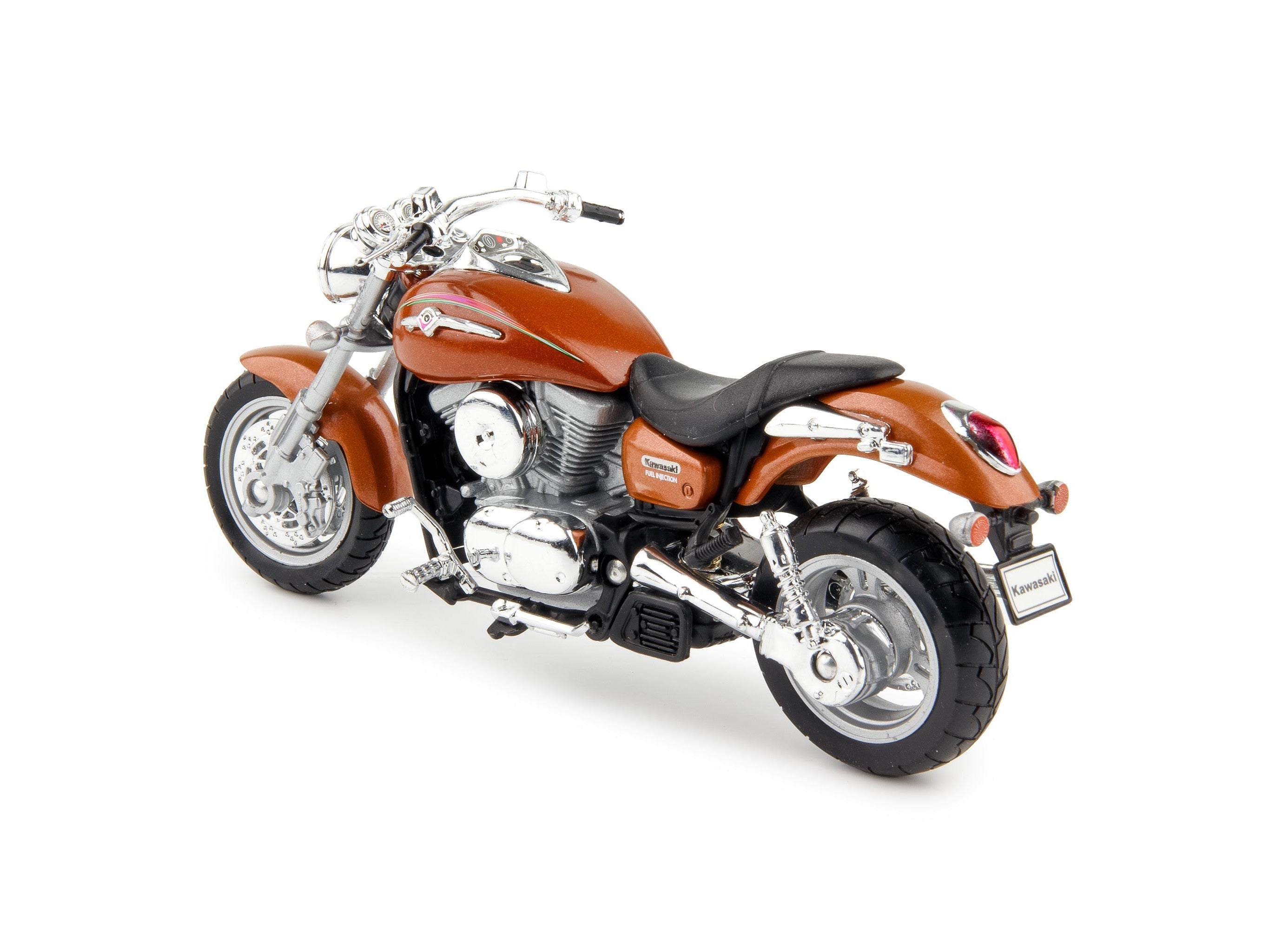 Kawasaki Vulcan 1500 Mean Streak 2002 bronze - 1:18 Scale Model Motorcycle-Welly-Diecast Model Centre