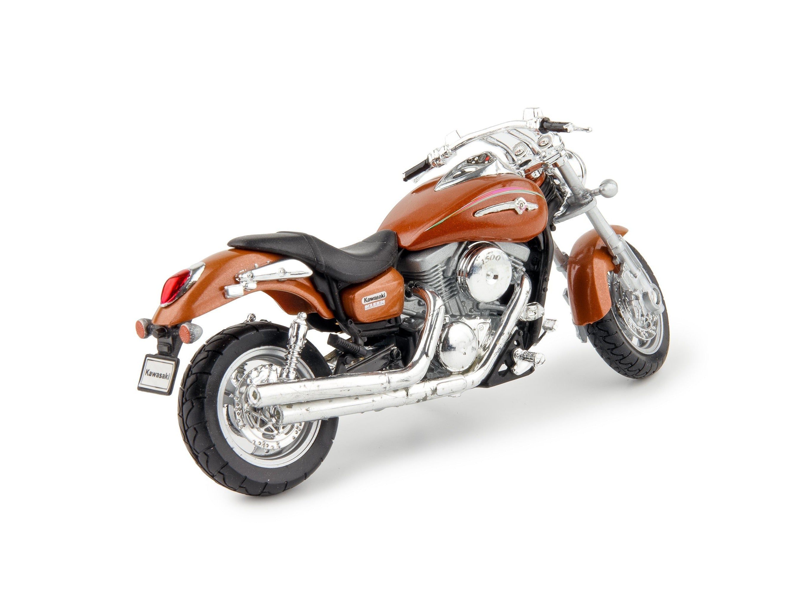 Kawasaki Vulcan 1500 Mean Streak 2002 bronze - 1:18 Scale Model Motorcycle-Welly-Diecast Model Centre