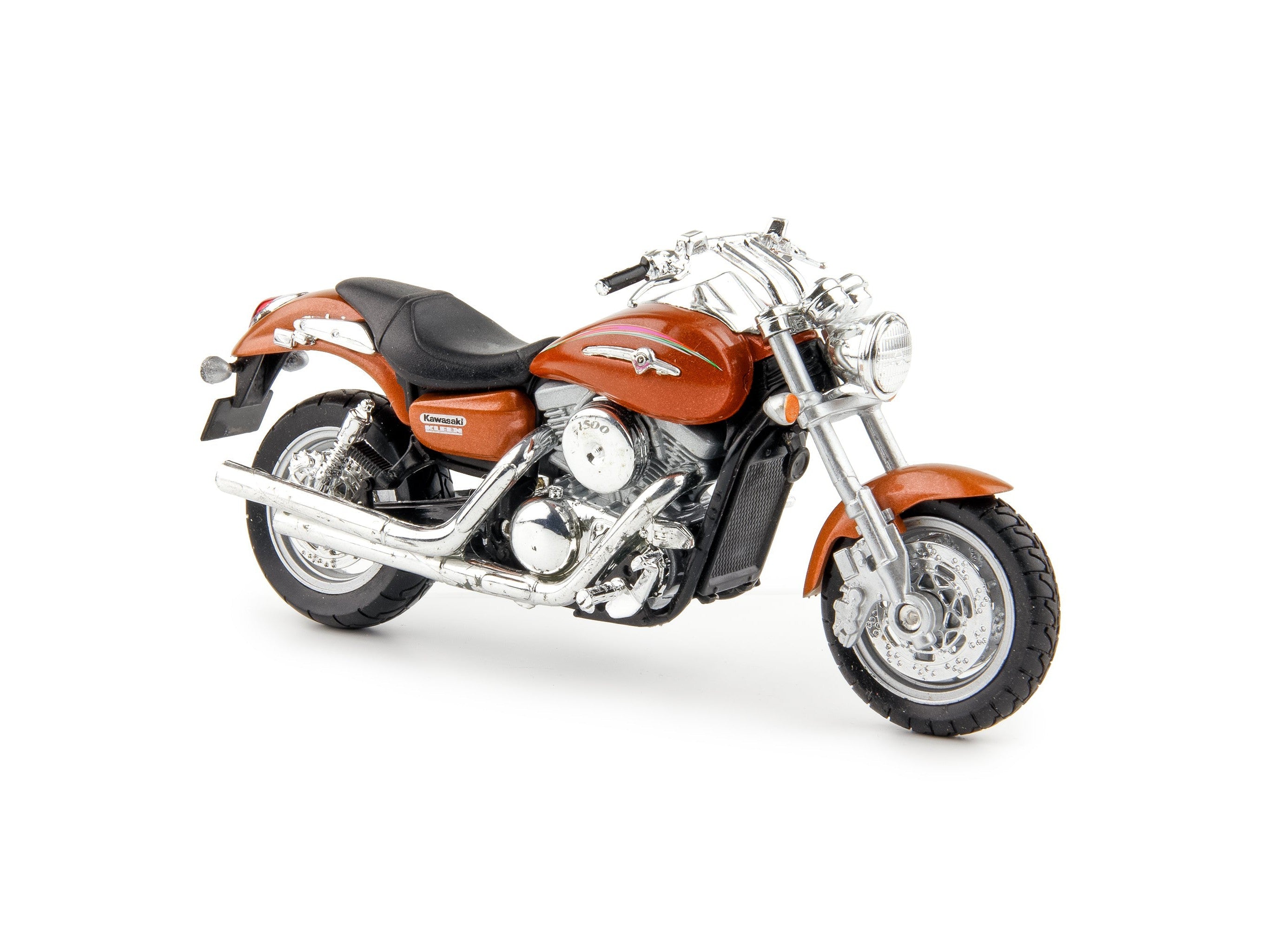 Kawasaki Vulcan 1500 Mean Streak 2002 bronze - 1:18 Scale Model Motorcycle-Welly-Diecast Model Centre