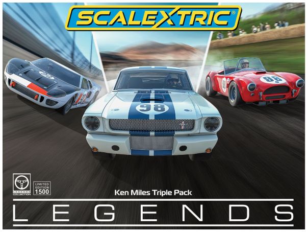 Ken Miles Triple Pack in Clear Box 1:32 Scale Scalextric-Scalextric-Diecast Model Centre