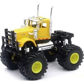 Kenworth W900 Big Truck w/Suspension yellow - 1:43 Scale Diecast Toy Truck-NewRay-Diecast Model Centre